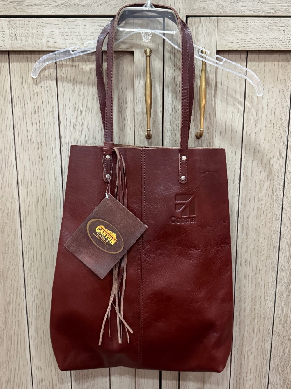 Cessna Leather Tote, by Canyon Outback, New and Never Worn